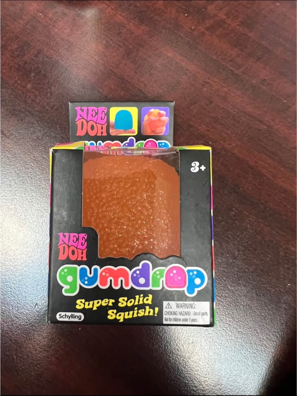 NeeDoh Gumdrop Super Solid Squish - Orange